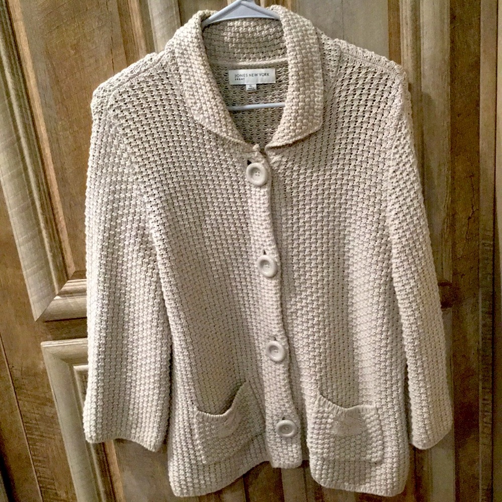 *Very Nice Button Down Sweater* (Jones New York)